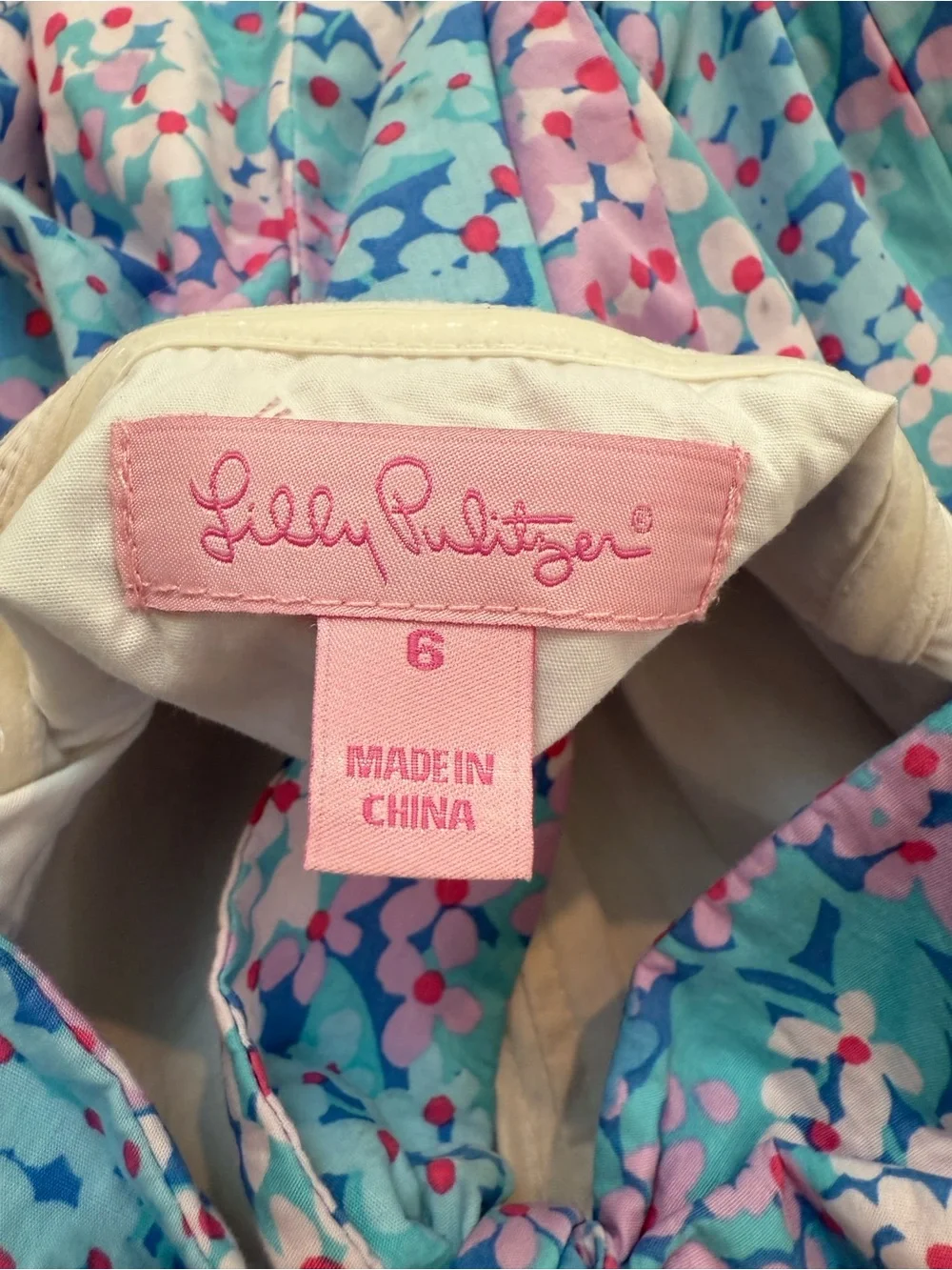 Lilly Pulitzer Franco Short Strapless Tie Back Dress Dot Dot Hop Blue & Purple 6 - Picture 4 of 7
